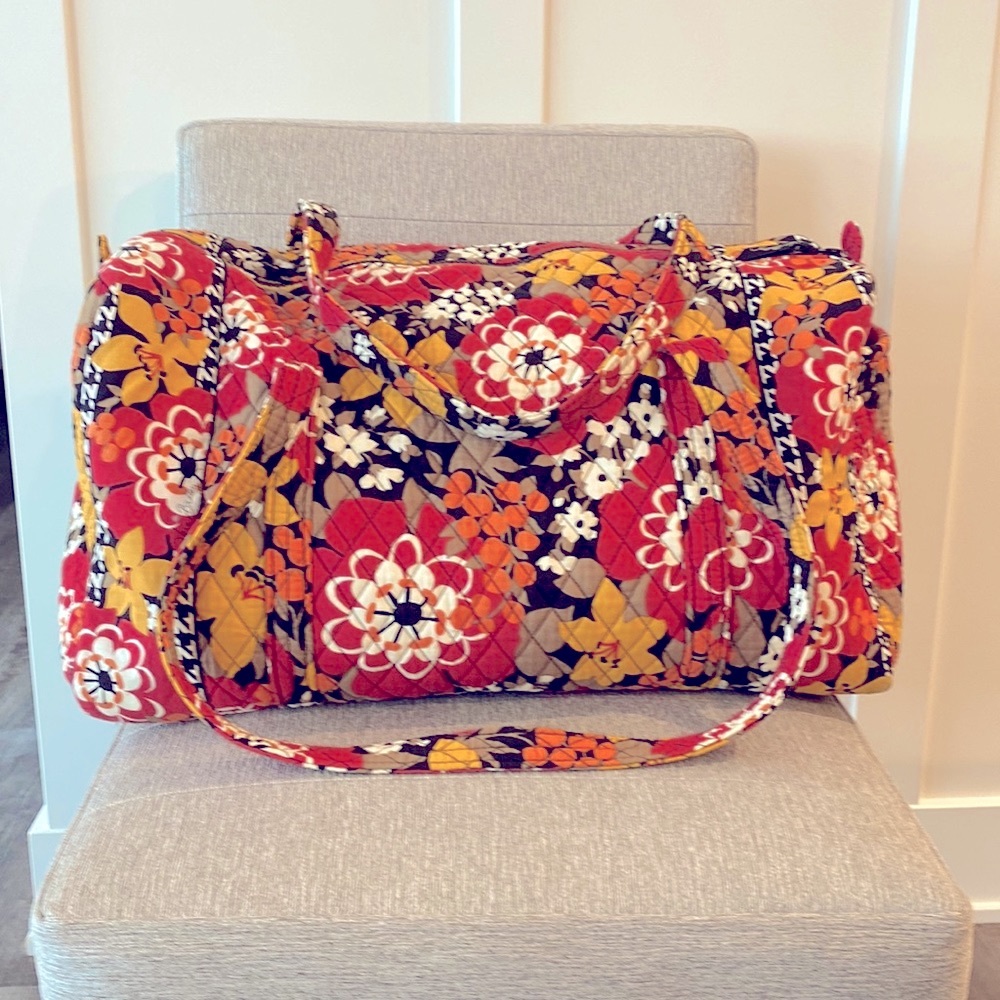 Vera Bradley Large Cotton Duffel Bag